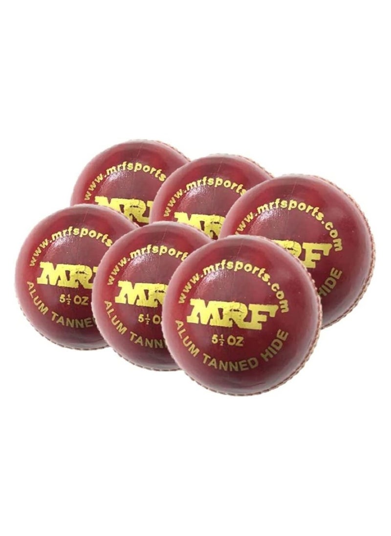 MRF Club 6 Pieces Cricket Balls  - Image 1