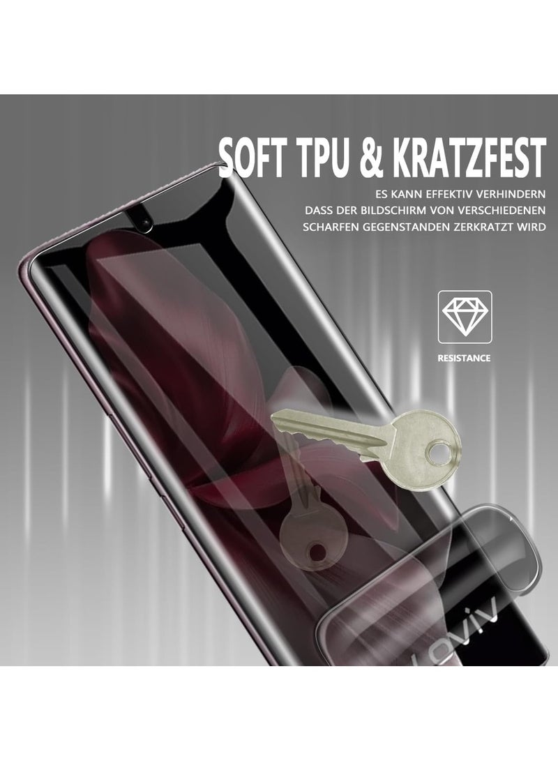 general Privacy Screen Protector Compatible with VIVO V30e 5G, Anti-spy TPU Protector 1 Pack + Tempered Glass Camera Lens Protector 1 Pack, Anti-scratch Easy to Install - Image 4