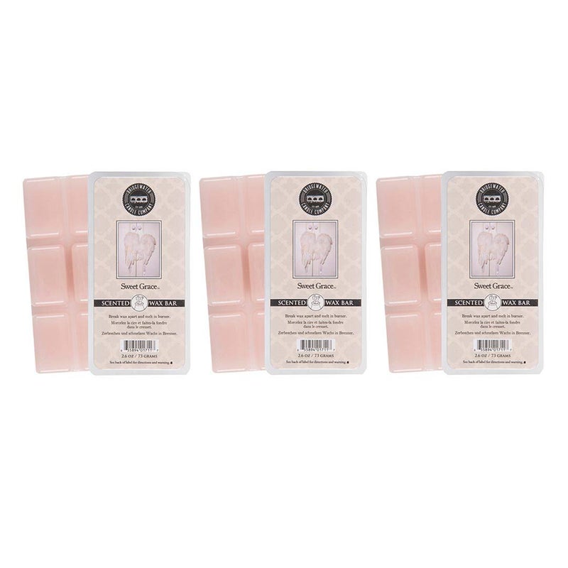 Bridgewater Candle Soy Wax Blend Bar of Wax Melts Air Freshener 3 Pack-Sweet Grace - Image 1