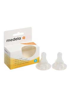 Medela Baby Feeding Bottle Spare Teats Slow Flow, 2 Pieces  - Image 1