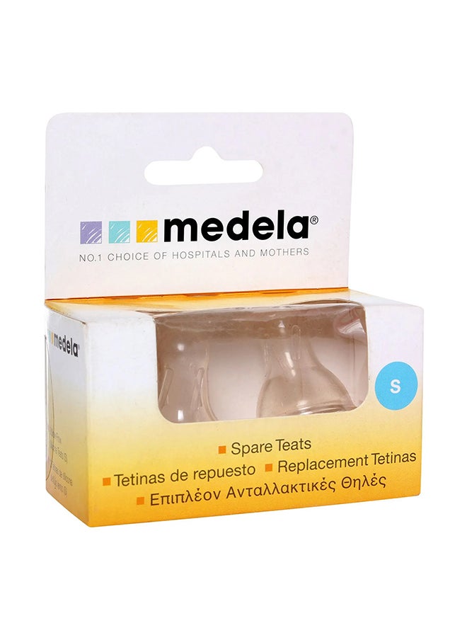 Medela Baby Feeding Bottle Spare Teats Slow Flow, 2 Pieces  - Image 2