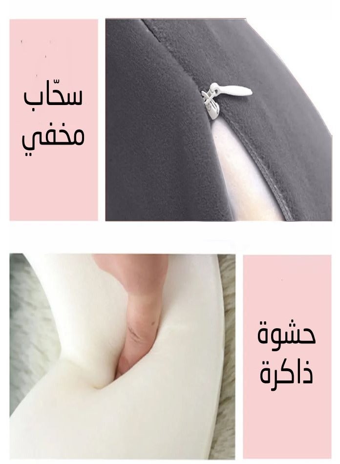 ARINA 32 * 32 * 8 cm double sided neck pillow designed to support head and neck during sleep and provide perfect comfort. - Image 5