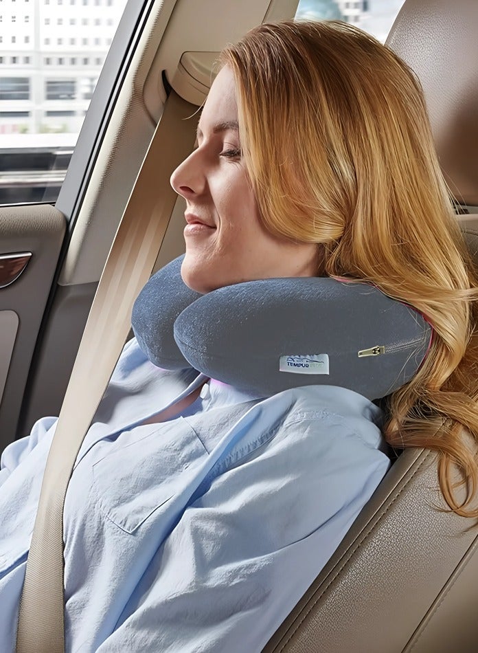 ARINA 32 * 32 * 8 cm double sided neck pillow designed to support head and neck during sleep and provide perfect comfort. - Image 1
