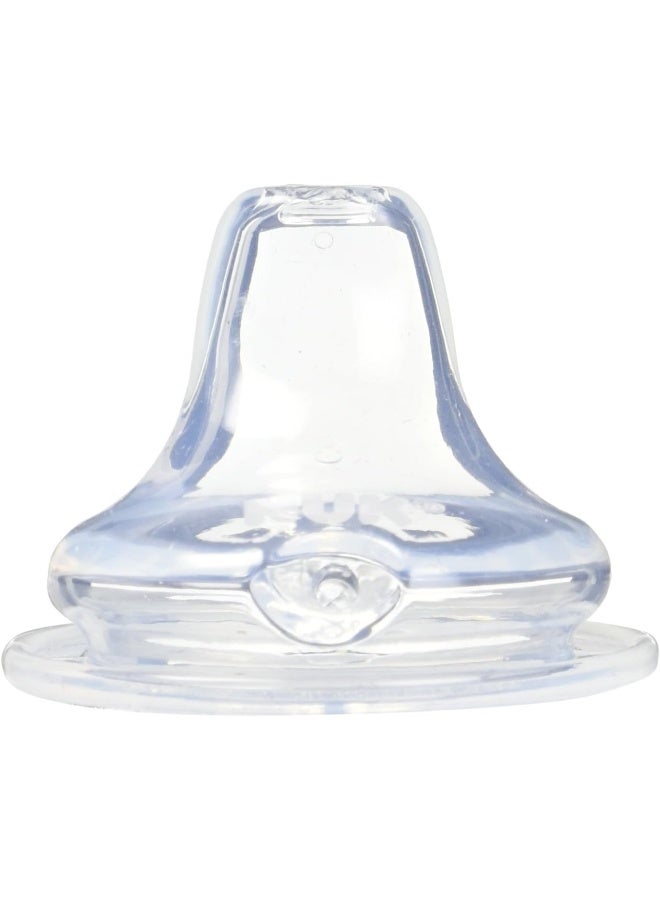NUK 8 Clear Silicone Replacement Spouts - Image 1