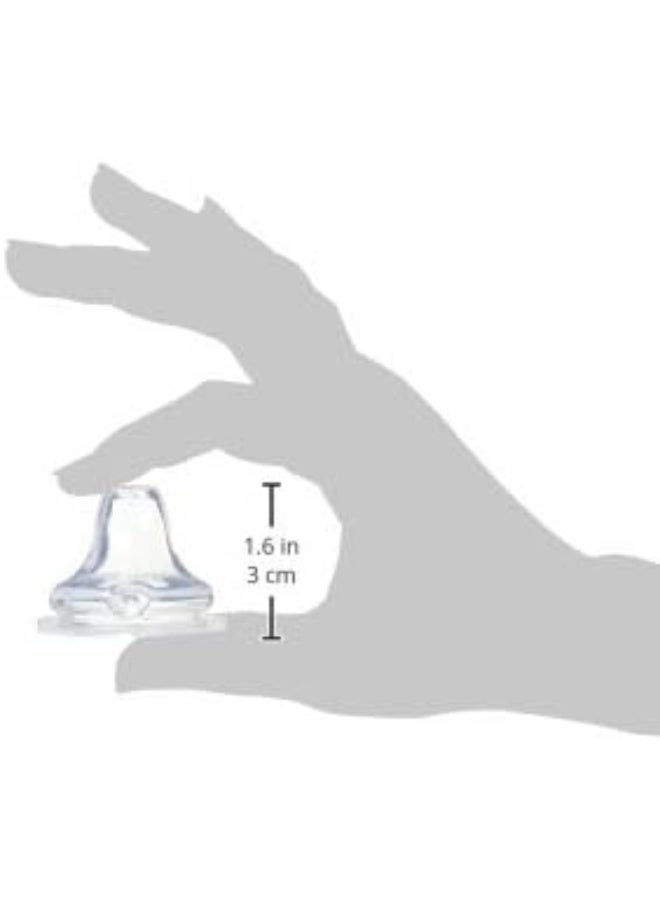NUK 8 Clear Silicone Replacement Spouts - Image 3
