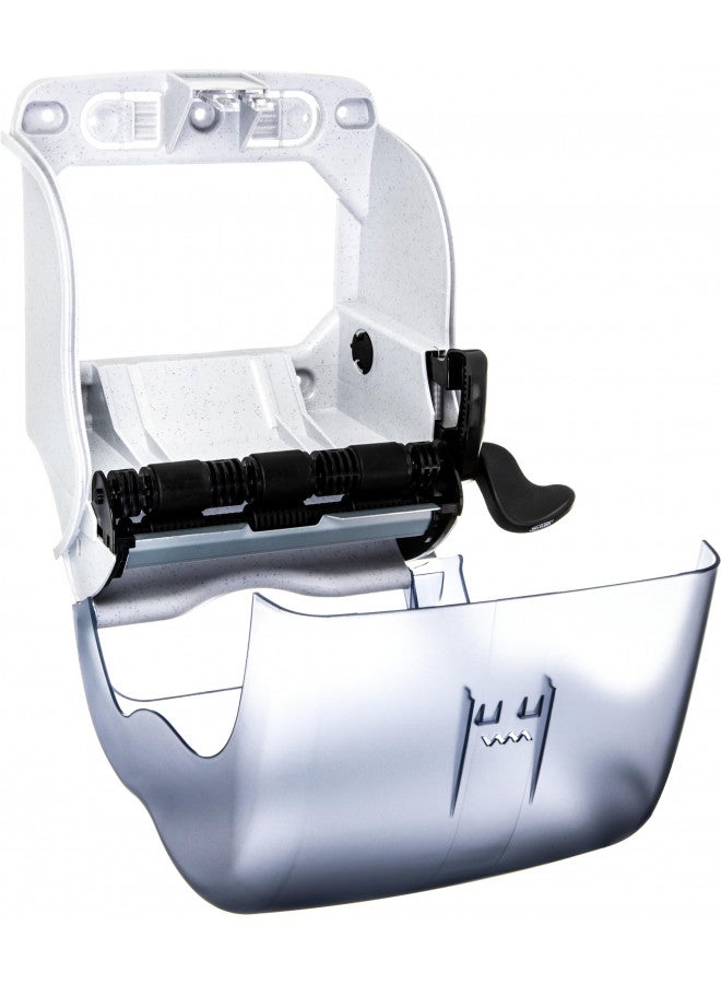 San Jamar San Jamar Classic Element Paper Towel Dispenser Fits All Core Sizes with Lever for Bathroom, Kitchens, and Restaurants, Plastic, 8.5 x 12.5 x 12.75 Inches, Blue 