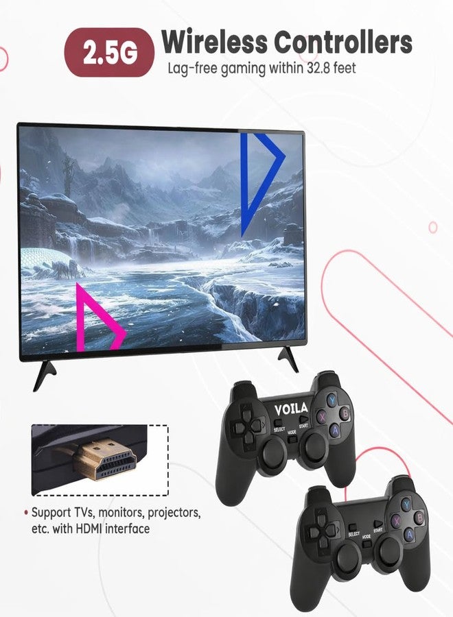Voila M8 Retro Gaming Console, Video Game Console for TV, Gaming Controller, Games Stick, Gamepad, Portable Box. CE, ROHS and BIS Certified, Original Unit. - Image 5