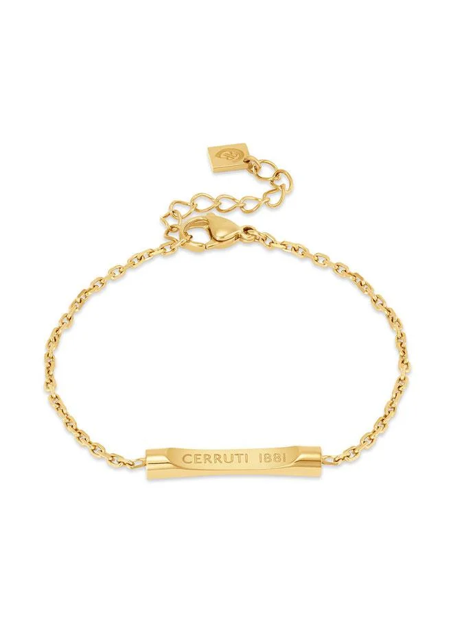 Sabrina Gold Plated Stainless Steel Chain Bracelet for Women 170mm