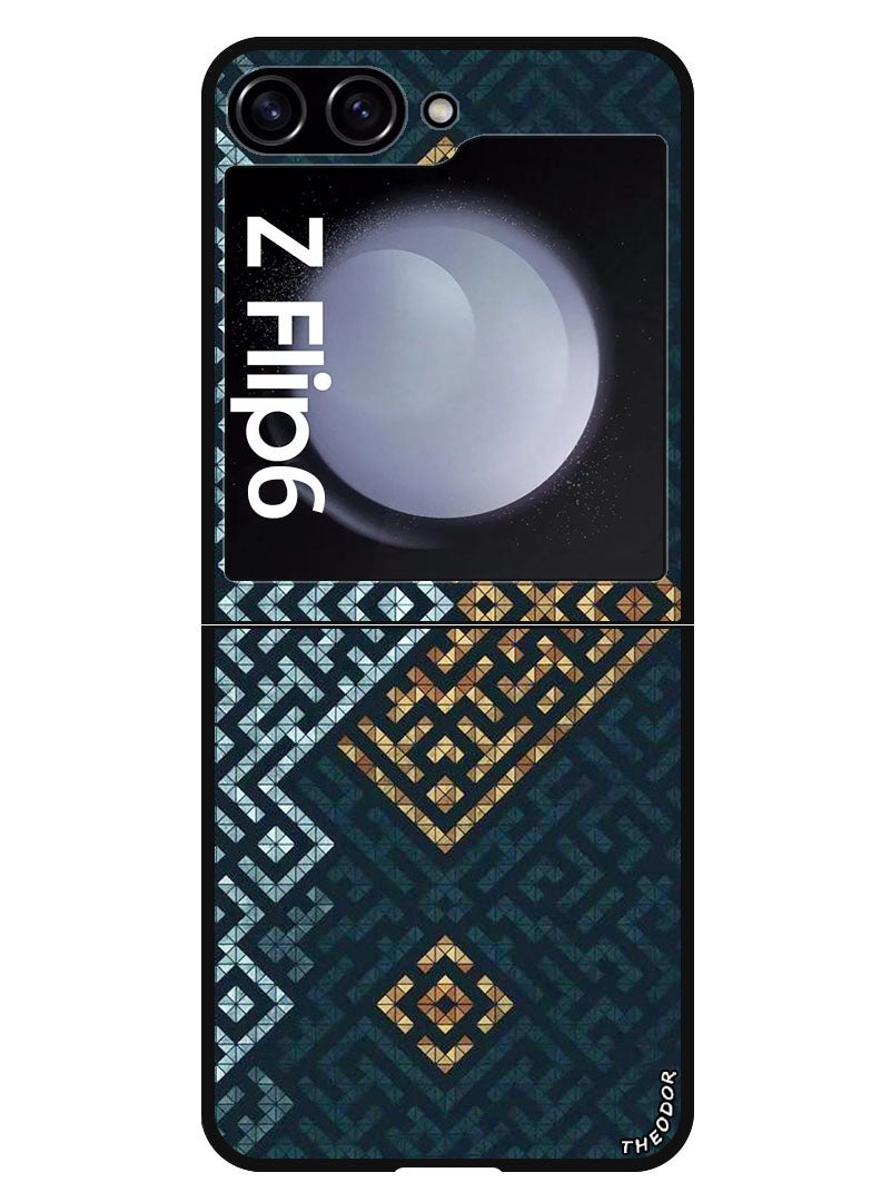Theodor Protective Case Anti Scratch Shock Proof Bumper Cover For Samsung Galaxy Z Flip 6 Maze art - Image 1
