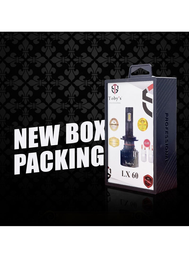 توبيز مجموعة مصابيح LED أصلية تم اختبارها من توبي LX60-9006 بقدرة 120 وات/زوج، زوج 12000 لومن، لون مشرق مع درجة حرارة (6500 كلفن) - Image 5