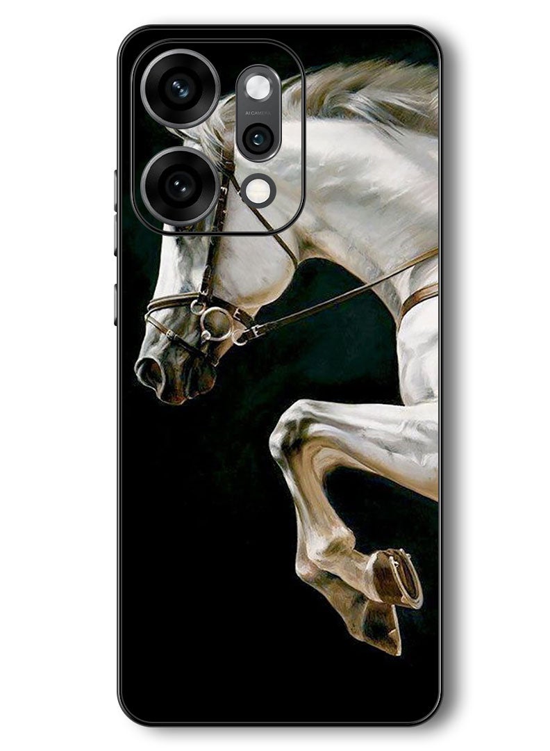 Theodor Case Compatible with Oppo Reno 14 Pro 6.83 Inch Protection Shockproof Bumper Cover Horse Running - Image 1