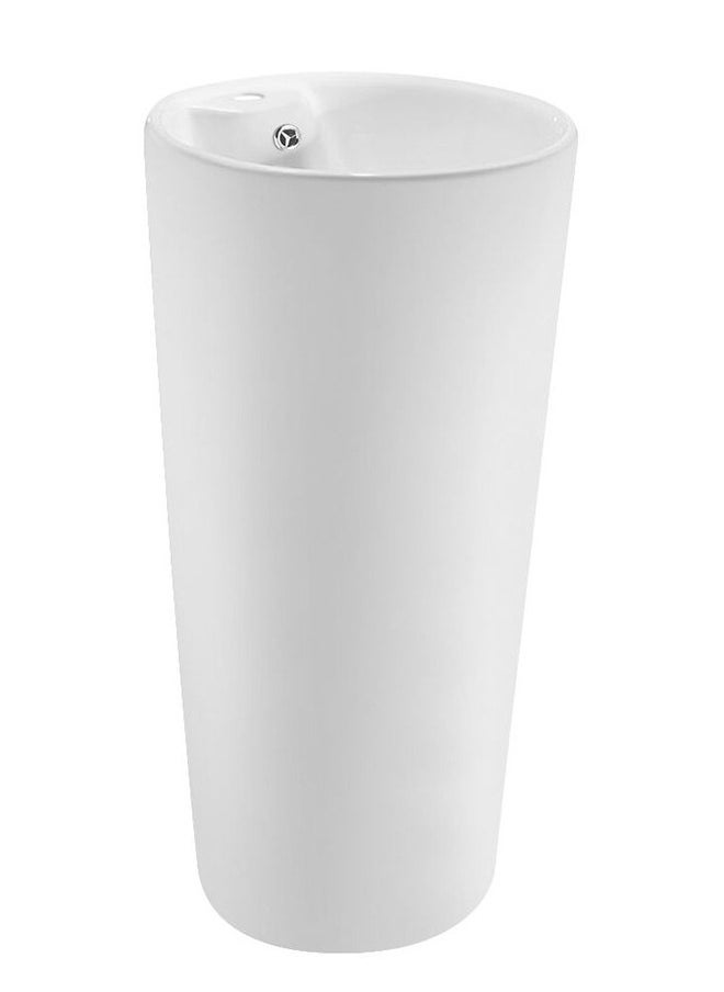 milano Ceramic Free Standing Wash Basin 301 White  - Image 1