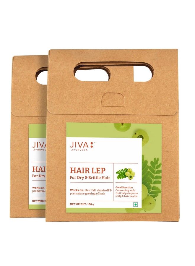 Jiva Hair Lep Without Multani Mitti100Gm (Pack Of 2) Helpful In Dandruff & Hairfall - Image 2