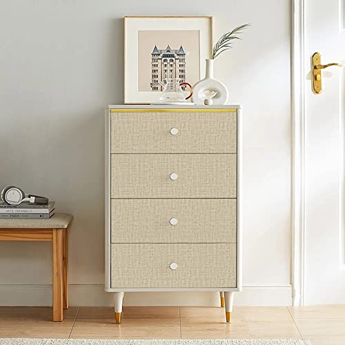 TANONE Khaki Contact Paper Peel and Stick, Grasscloth Beige Wallpaper Self Adhesive Removable Wallpaper, Fabric Linen Wall Paper Decorative for Wall Cabinets Drawers Kitchen 15.8" W X394 L - Image 4