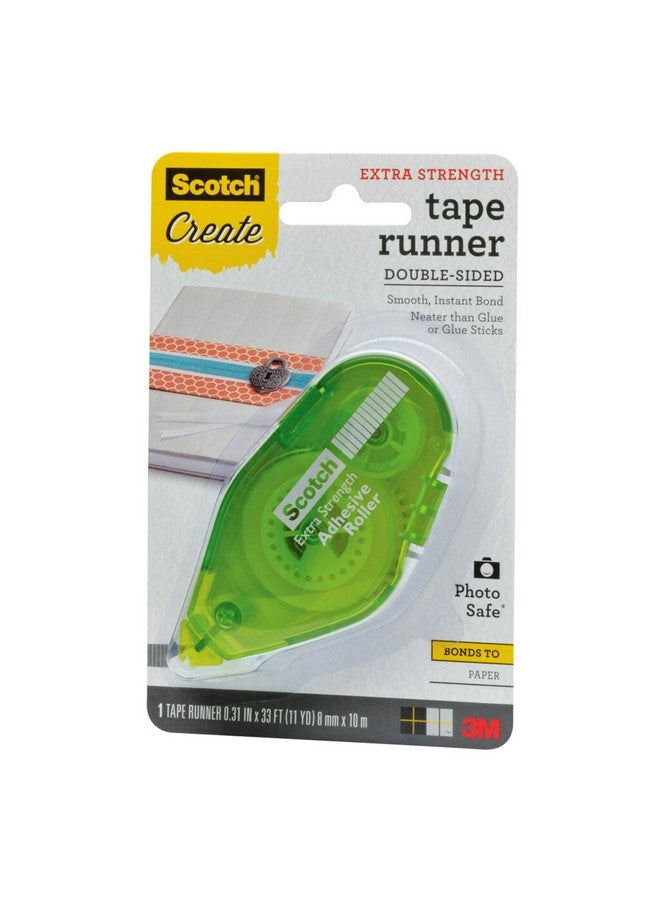 Scotch  Tape Runner Extra Strength, .31 In X 11 Yd (055-Es-Cft), Green - Image 3