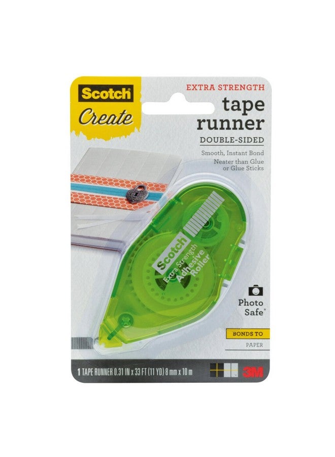 Scotch  Tape Runner Extra Strength, .31 In X 11 Yd (055-Es-Cft), Green - Image 1