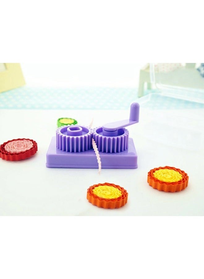 LUTIONS Cuziss Purple Hand-operated Quilling Crimper, Paper Slip Wave Shape Making Tool DIY Making Tool, Quilling Tool with Little Storage Case - Image 4