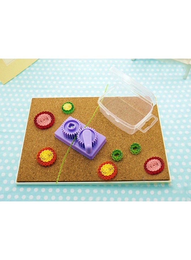 LUTIONS Cuziss Purple Hand-operated Quilling Crimper, Paper Slip Wave Shape Making Tool DIY Making Tool, Quilling Tool with Little Storage Case - Image 5