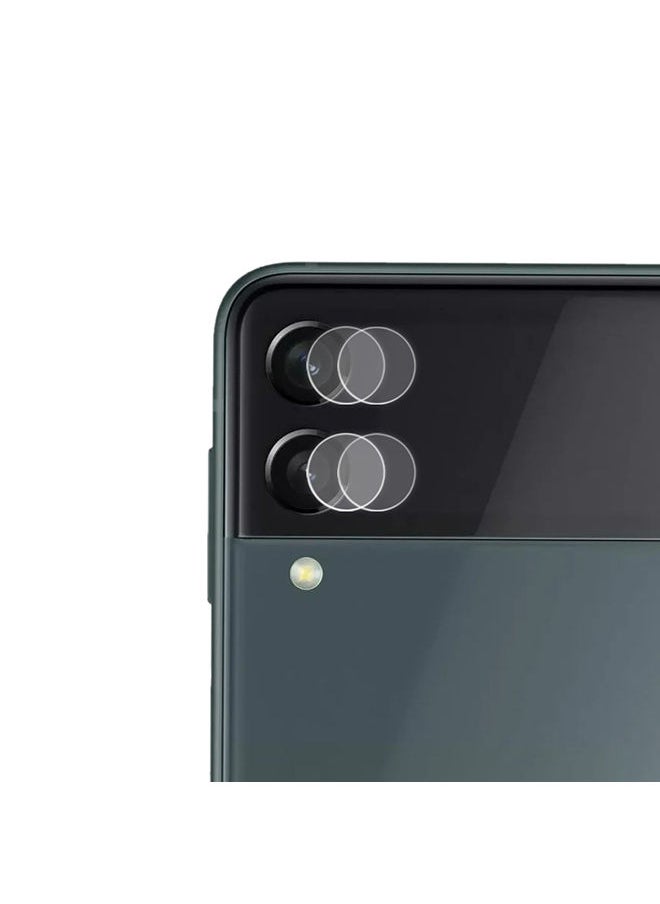 O Ozone Tempered Glass Camera Lens Protector for Samsung Galaxy Z Flip 3 5G Lens Protector [Pack of 2] - Clear  - Image 1