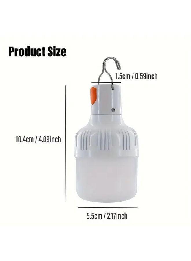 2pcs Portable LED Camping Lanterns USB Rechargeable High Brightness Hanging Tent Light - Image 4