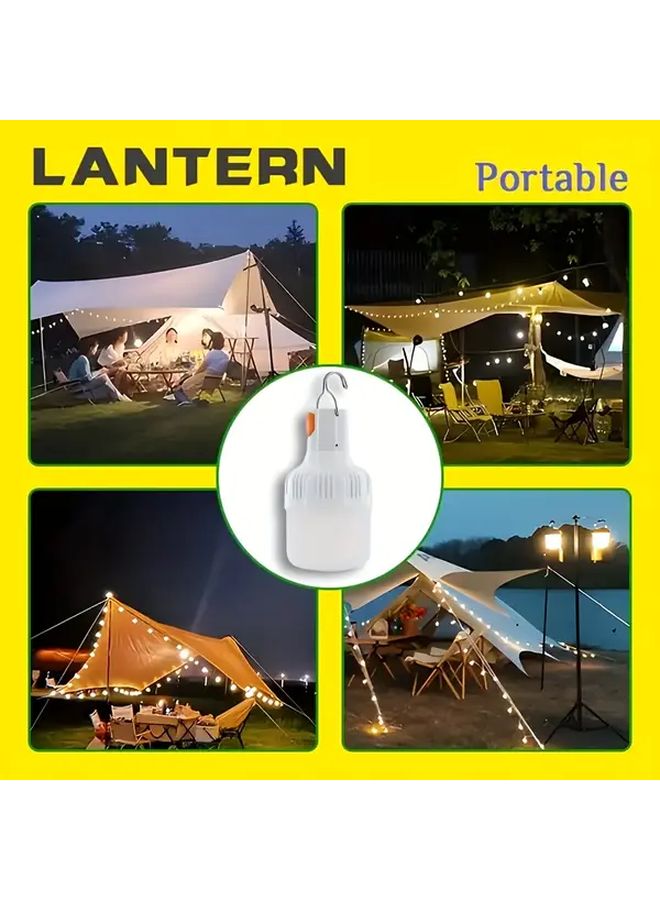 2pcs Portable LED Camping Lanterns USB Rechargeable High Brightness Hanging Tent Light - Image 5