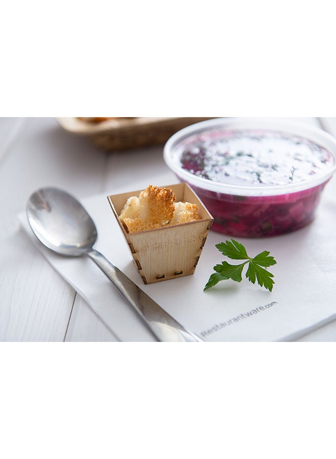 Restaurantware 2 Ounce Appetizer Cups, 100 Square Mini Dessert Cups - Durable, Disposable, Bamboo Tasting Bowls, Sustainable, For Snacks And Samples - Image 5