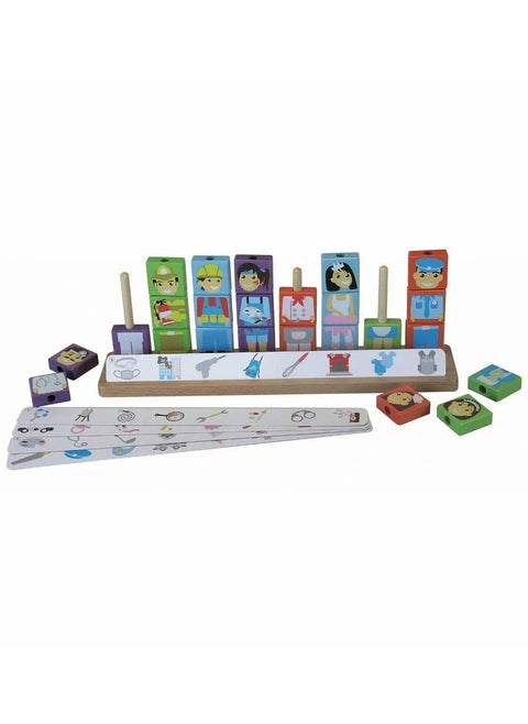 Occupations Cubes – Educational Toy to Learn Professions and Boost Imagination (8 Cubes)