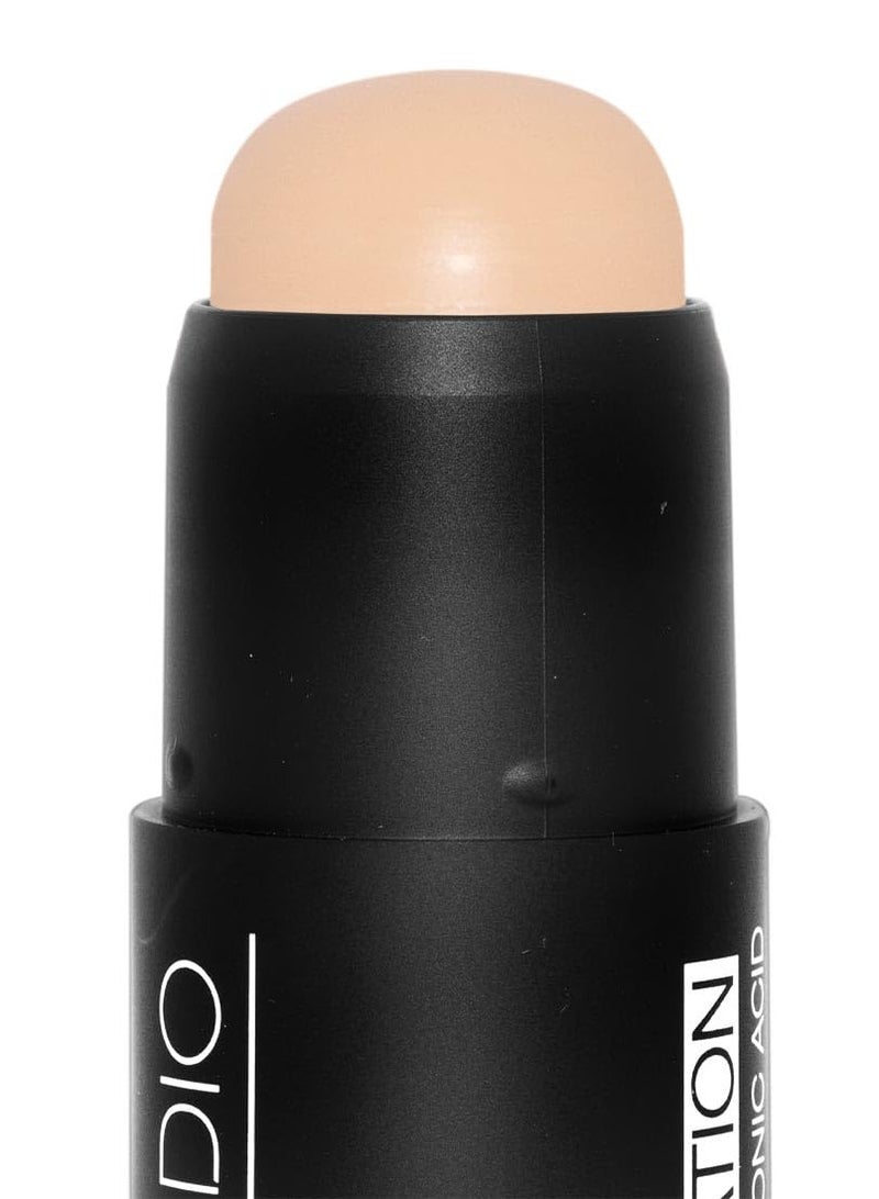 بالاديو بيلد + بليند ستيك فاونديشن، قلم أساس وكونتور للوجه، مكياج احترافي (بيج طبيعي) - Image 3