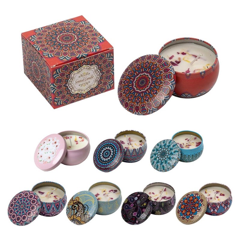 Dried flower scented candles, household soy wax, mouth jar odor-eliminating smokeless scented candles, birthday gifts, and favors. - Image 2