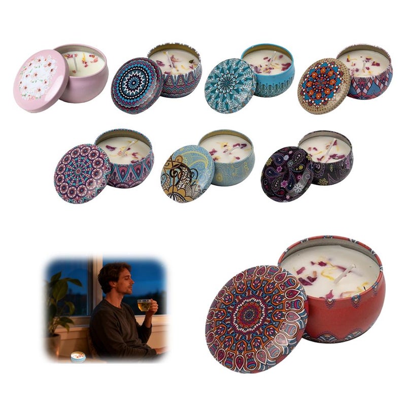 Dried flower scented candles, household soy wax, mouth jar odor-eliminating smokeless scented candles, birthday gifts, and favors. - Image 3