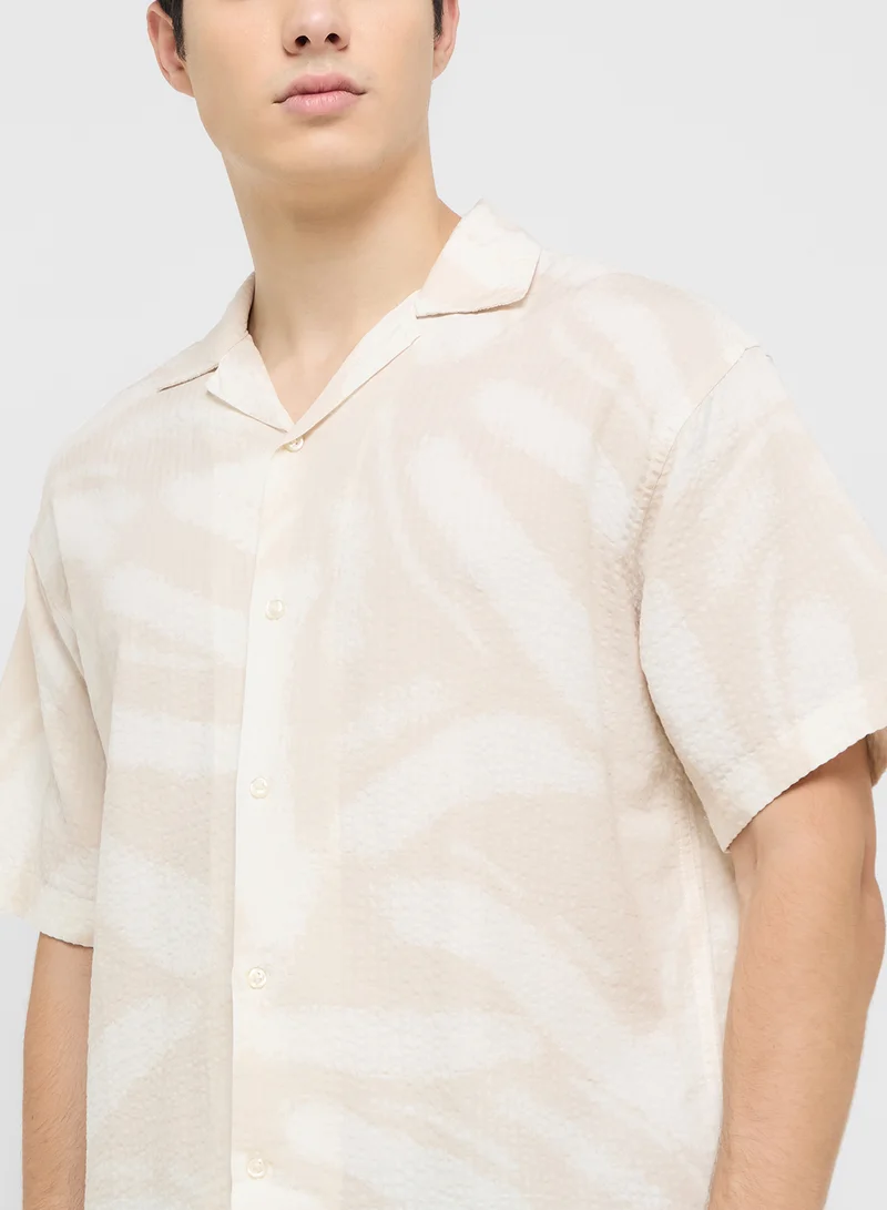 JACK & JONES Jjalberto Printed Button Down Shirt