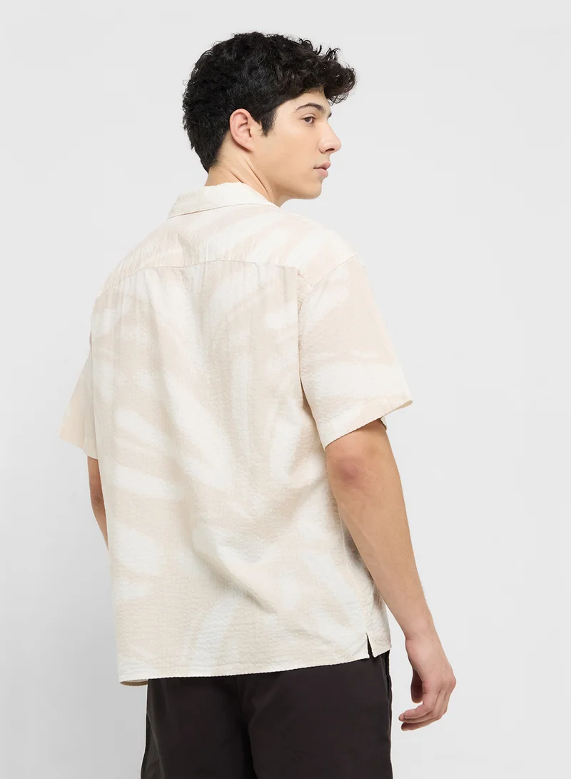 جاك اند جونز Jjalberto Printed Button Down Shirt