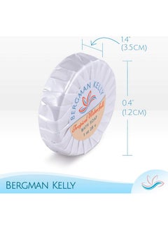 BERGMAN KELLY BERGMAN KELLY - Hotel Soap Bars in Bulk - Tropical Waterfall, 1 oz, 100 PK - Small Individually Wrapped Round Soap - Travel Size Mini Toiletries for Airbnb, Motel, Guest Bathroom  - Image 3
