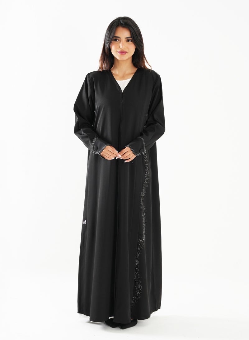 روزيت عباية عباية مطرزة بأكمام طويلة - Image 1