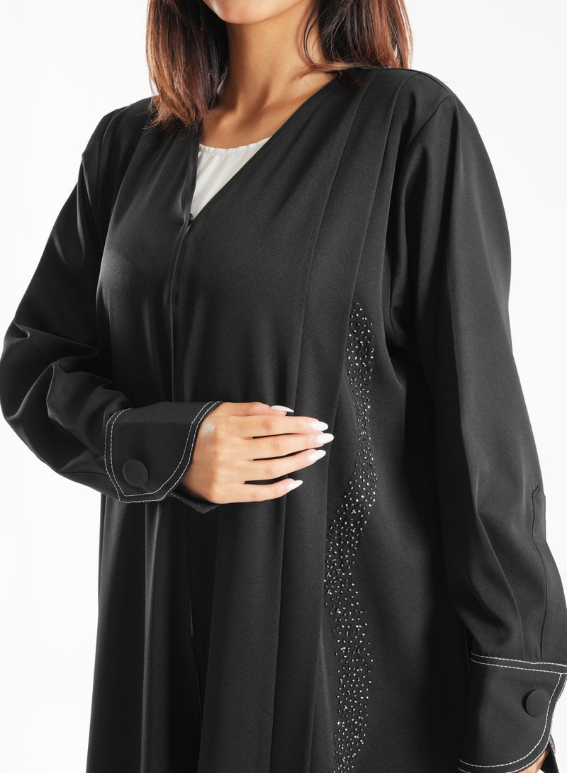 روزيت عباية عباية مطرزة بأكمام طويلة - Image 2