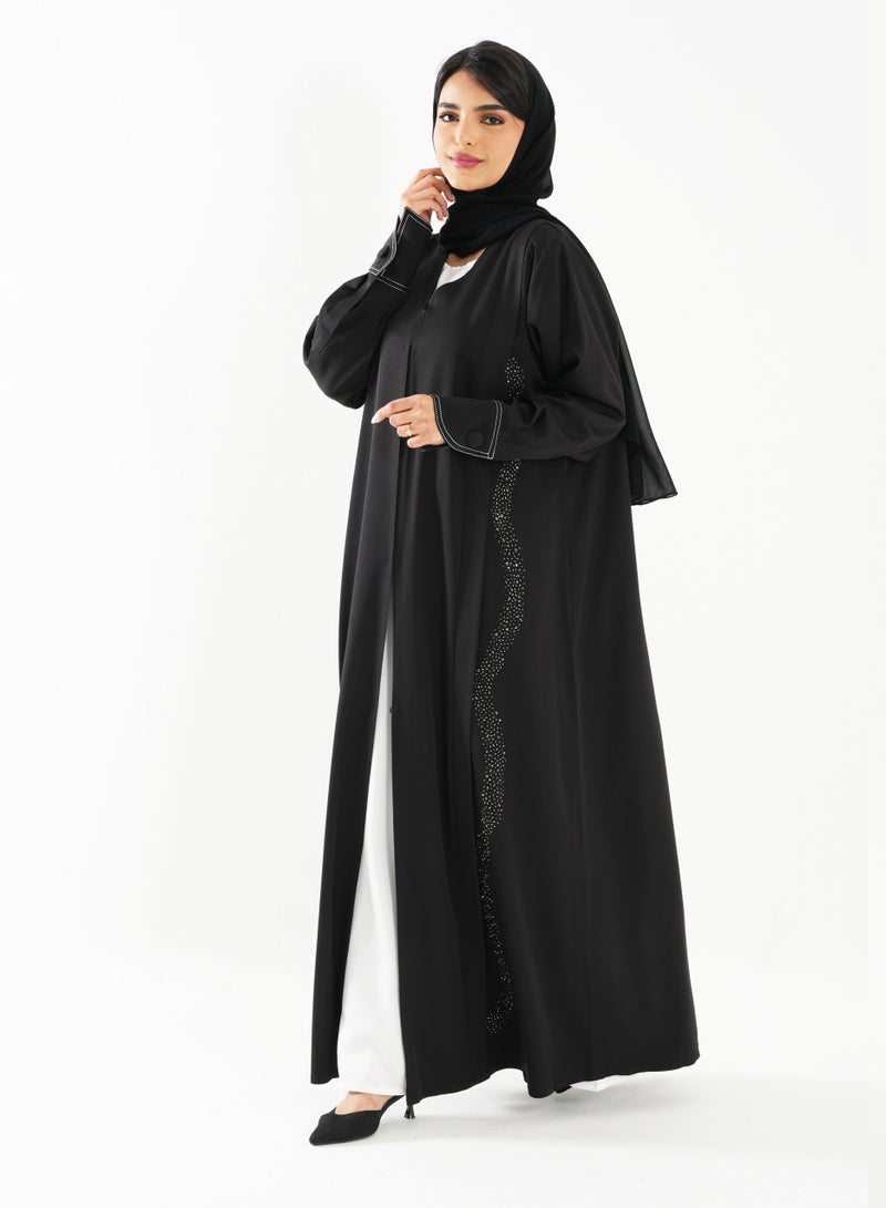 روزيت عباية عباية مطرزة بأكمام طويلة - Image 5