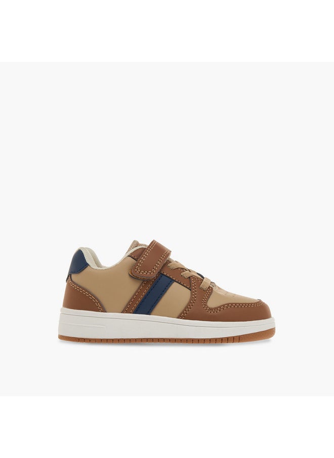 LBL by Shoexpress Boys Colourblock Sneakers with Hook and Loop Closure  - Image 3