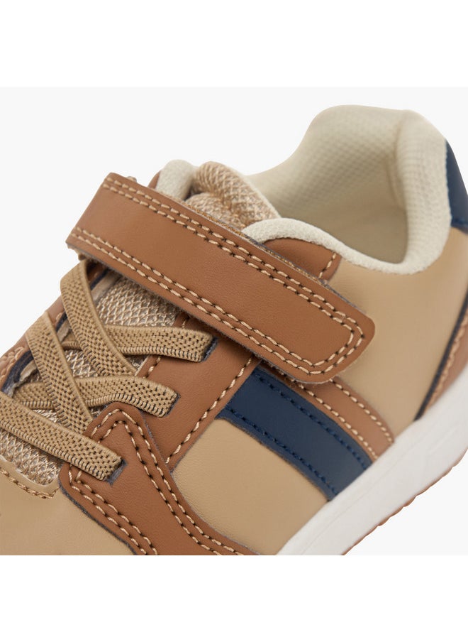 LBL by Shoexpress Boys Colourblock Sneakers with Hook and Loop Closure  - Image 4