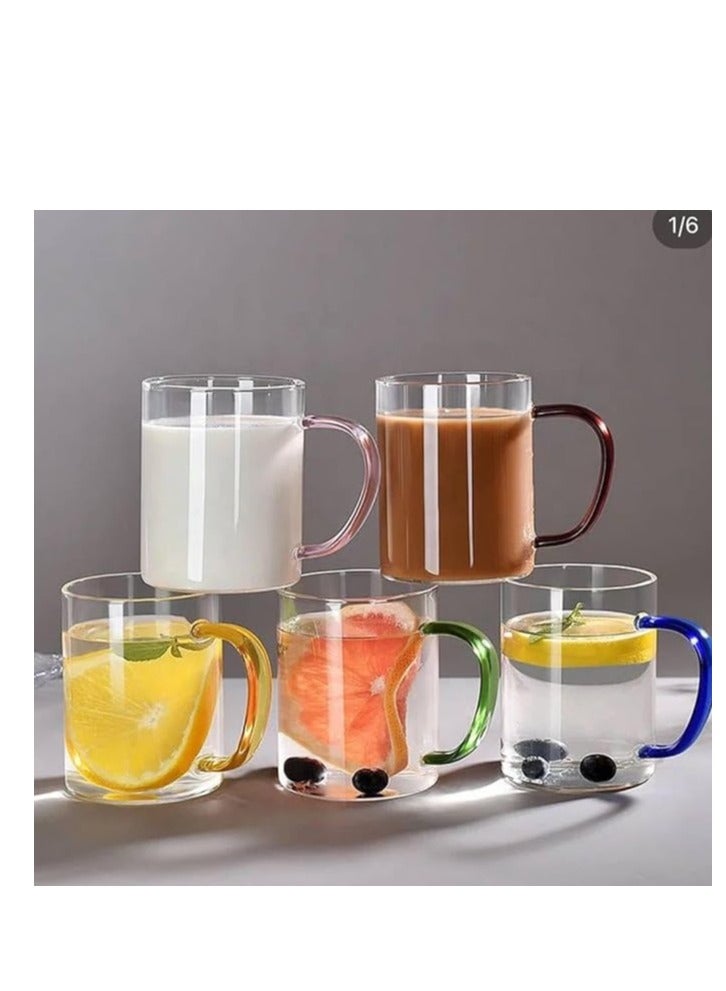Spaceshoop Pyrex thermal mug set, mixed colors, 6 pieces, 330 ml - Image 1