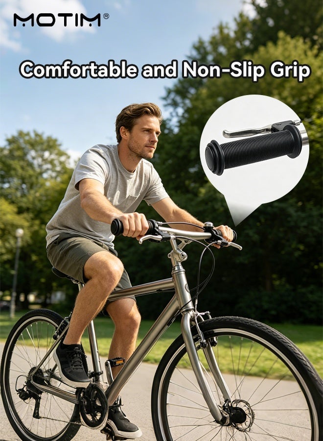 Motim Bike Handlebar Grips, Mountain Bicycle Handle Bar Grips, Non-Slip Rubber Hand Grip for Road Urban Foldable Bike MTB - Image 4