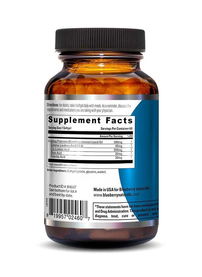 blueberry NATURALS - Evening Primrose Oil 500MG Softgel 60's - Image 1
