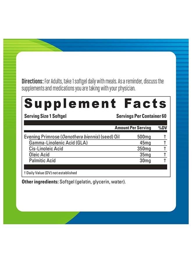 blueberry NATURALS - Evening Primrose Oil 500MG Softgel 60's - Image 1
