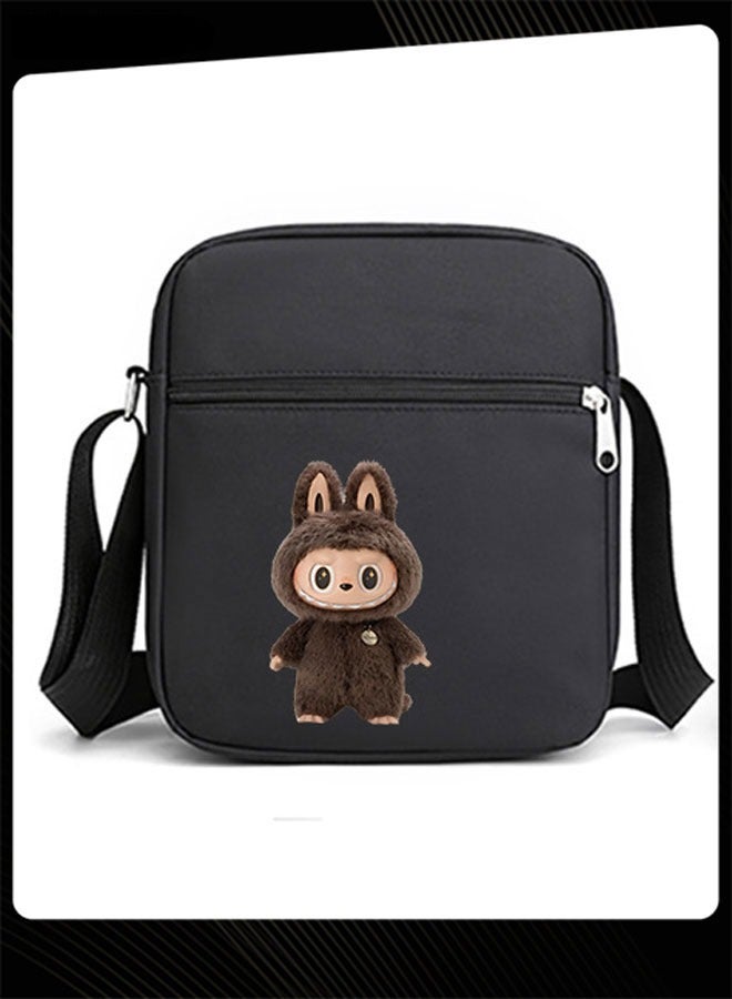 حقيبة مدرسية لطيفة من 3 قطع بتصميم لابوبو جديدة سعة كبيرة مقاومة للاهتراء لطلاب المدارس الابتدائية والمتوسطة والثانوية - Image 3