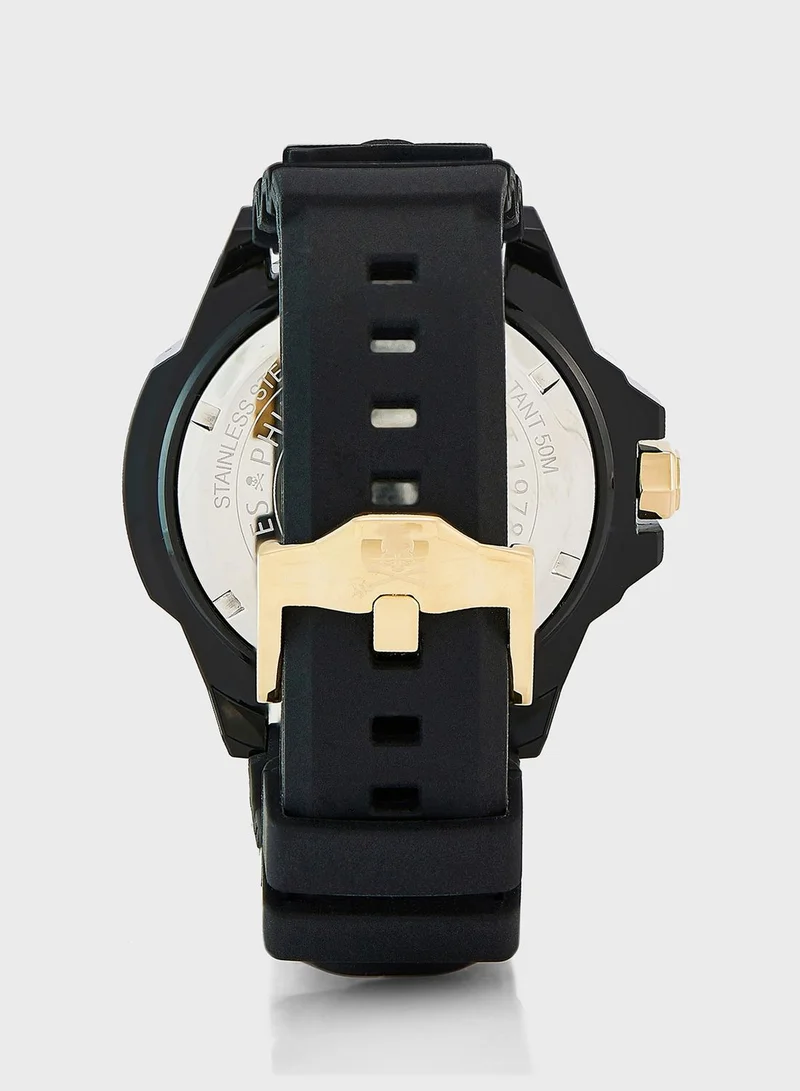 PHILIPP PLEIN Pwuba0223 Skull Analog Watch