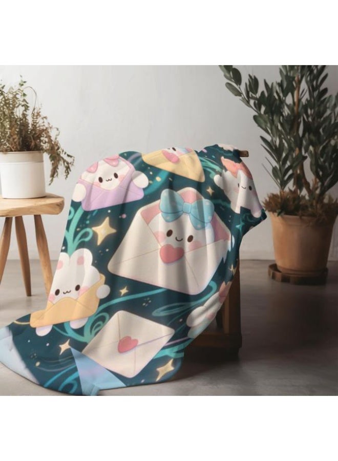 general Wisdom Fairy (latest) flannel thin blanket (warm and comfortable, suitable for sleep, game use, dust and sandproof) 150cm*200cm - 23 - Image 3