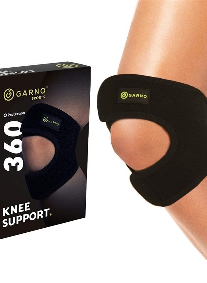 GARNO Knee Brace Plus Size, Dual Patella Tendon Support Strap, Adjustable Neoprene Stabilizer for Meniscus Tear, Arthritis, Tendonitis, MCL, ACL, Pain Relief, Recovery, Running, Men & Women; XL /2XL - Image 1