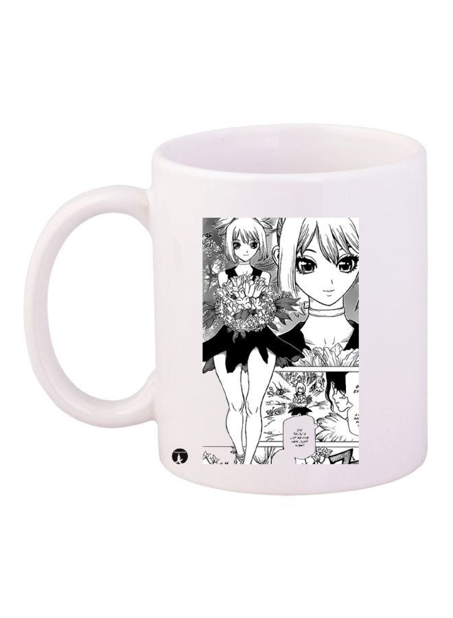 RKN Anime Girl Printed Coffee Mug White/Black 11ounce - Image 2