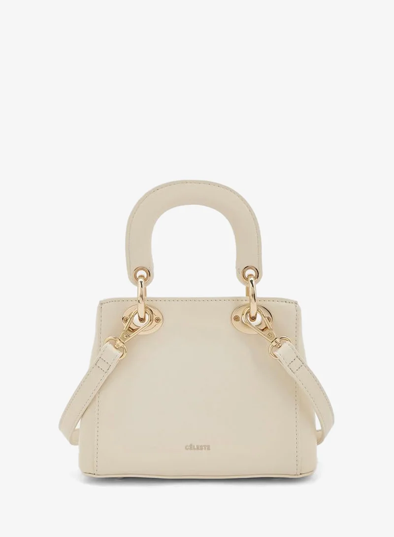 Celeste IVORY Bow Accent Crossbody Bag With Top Handle for Women | Best Price UAE