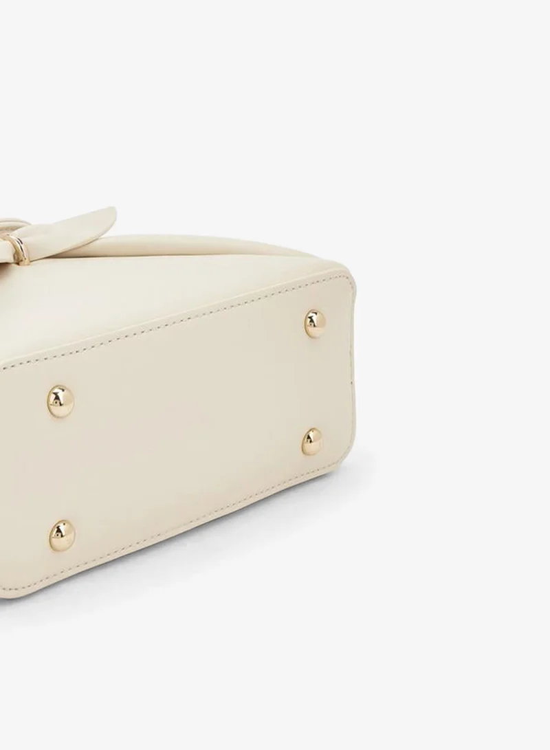 Celeste IVORY Bow Accent Crossbody Bag With Top Handle for Women | Best Price UAE