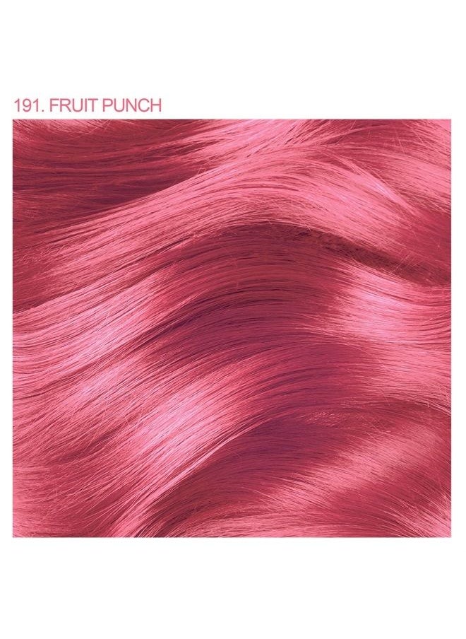 Adore Semi Permanent Hair Color - Vegan and Cruelty-Free Hair Dye - 4 Fl Oz - 191 Fruit Punch (Pack of 1) 